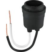 Eaton Incandescent Pigtail Socket - Black - Medium Base - 120-Volts - 660-Watt