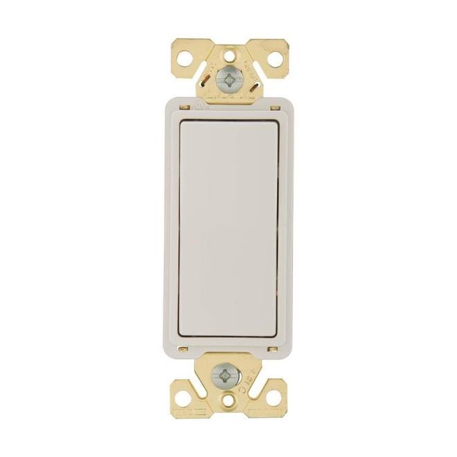 Eaton 20A 120/277 Single Pole Deco Switch White