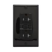 Eaton Dual GFCI Residential Outlet - Black - 20-Amp
