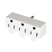 Eaton Triple White Outlet Adapter - 15-Amps - 125-V