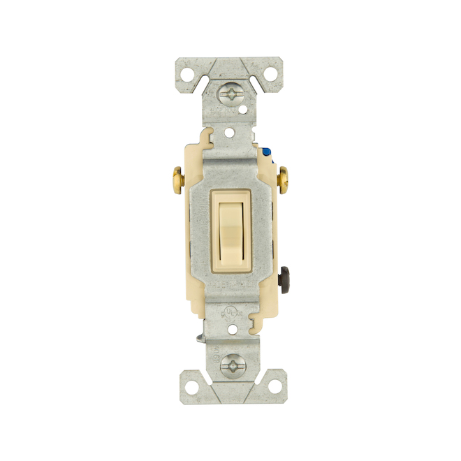 Eaton 3-Way Ivory Coloured Toggle Switch - 15-Amps - 120-V