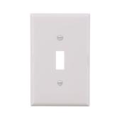 Eaton 1-Gang 10-Pack White Toggle Midsize Wall Plate