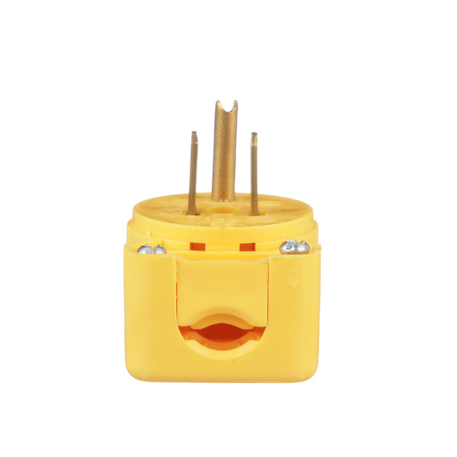 Eaton 15-Amp 125-Volt Yellow 3-Wire Grounding Plug