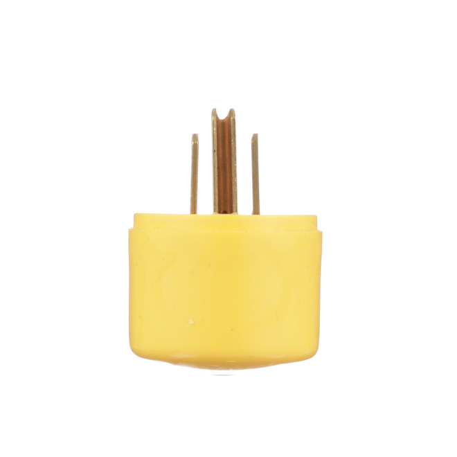 Eaton 15-Amp 125-Volt Yellow 3-Wire Grounding Plug