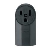Eaton Black 50-Amp Round Outlet (1-Pack)