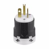 Eaton Arrow Hart 20-Amp 125-Volt Black/White 3-Wire Grounding Plug