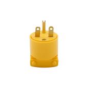 Eaton 15-Amp 250-Volt Yellow 3-Wire Grounding Plug