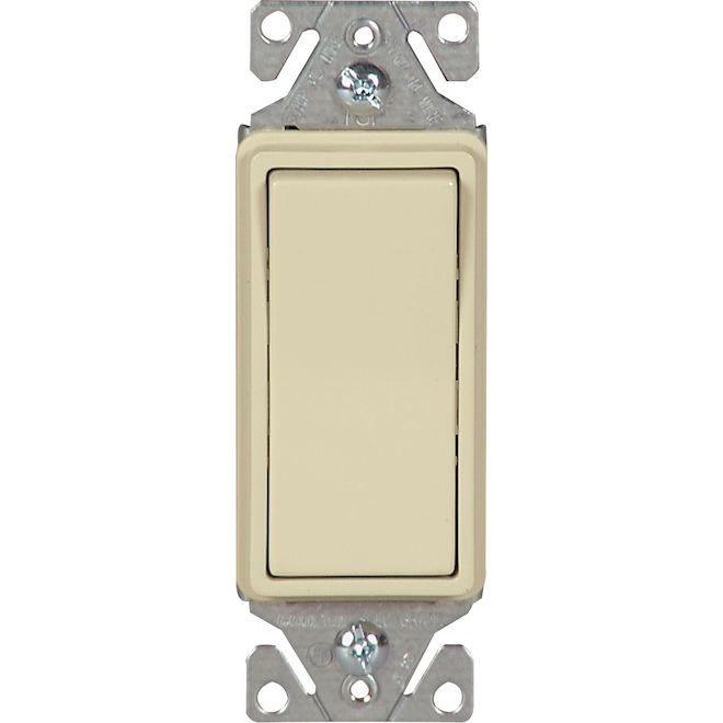 Eaton 15-Amp 3-Way Ivory Rocker Light Switch (1-Pack)