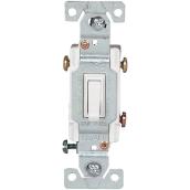 Eaton 15-Amp 3-Way White Toggle Light Switch (1-Pack)