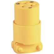 Eaton 20-Amp 125-Volt Yellow 3-Wire Grounding Connector