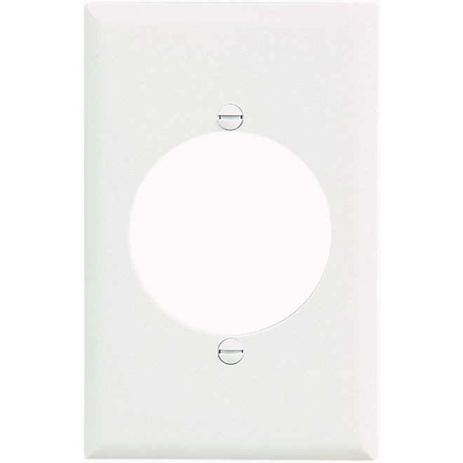 Eaton 1-Gang 1-Pack White Round Midsize Wall Plate