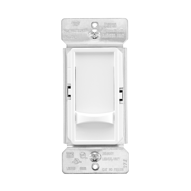 Eaton Full Slide Dimmer Switch White (2-Pack)