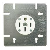 Eaton 3P4W 125/250 V 50 A White Stove Power Receptacle