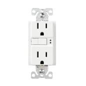 Prise électrique double Eaton 15 amp 125 V OBC AF/GF, blanc