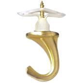 Versahook Small Ceiling Hook - Zinc - Brass
