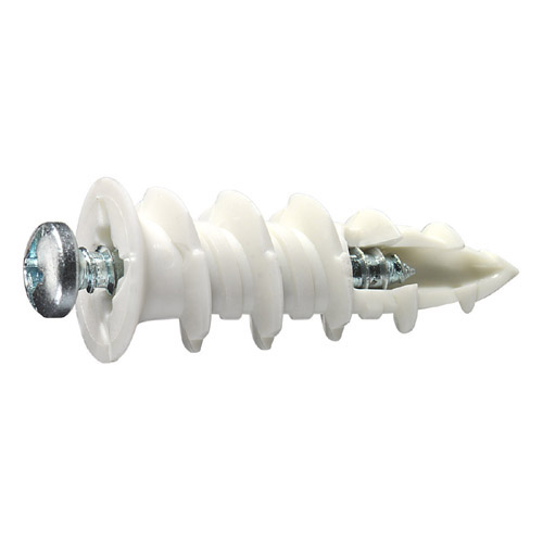 Cobra WallDriller Drywall Anchor - #8 - 4 Per Pack - White Screws Included