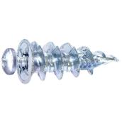 Cobra WallDriller Drywall Anchor - #6 and #8 - 2x/25 Per Pack - Zinc - Screws Included