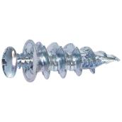 Cobra WallDriller Drywall Anchor - #8 - 100 Per Pack - Zinc - Screws Included