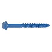 Cobra Hex Head Concrete Screws - 3/16-in Dia x 2 3/4-in L - Metal - 10 Per Pack