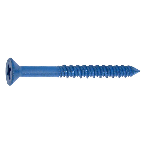 Cobra Flat Head Concrete Screws - 1/4-in Dia x 2 3/4-in L - Metal - 25 Per Pack