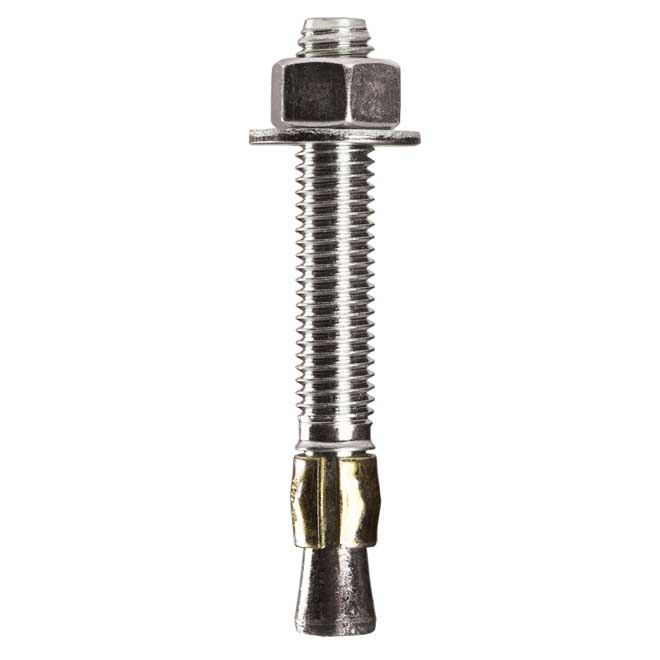 Ancrages à béton Parawedge de Cobra, 3/4 po de diamètre x 6 1/4 po L., acier, boîte de 2