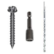 CobraTap Black Concrete Screws with Hex Heads 1/4 x 1 3/4-in - Box of 100