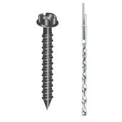 CobraTap Black Concrete Screws with Hex Heads 3/16 x 1 1/4-in - Box of 10