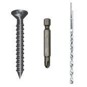 CobraTap Black Concrete Screws with Flat Heads 3/16 x 2 3/4-in - Box of 25