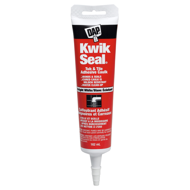 KWIK SEAL Caulk - Kitchen and Bath - 162 ml - White