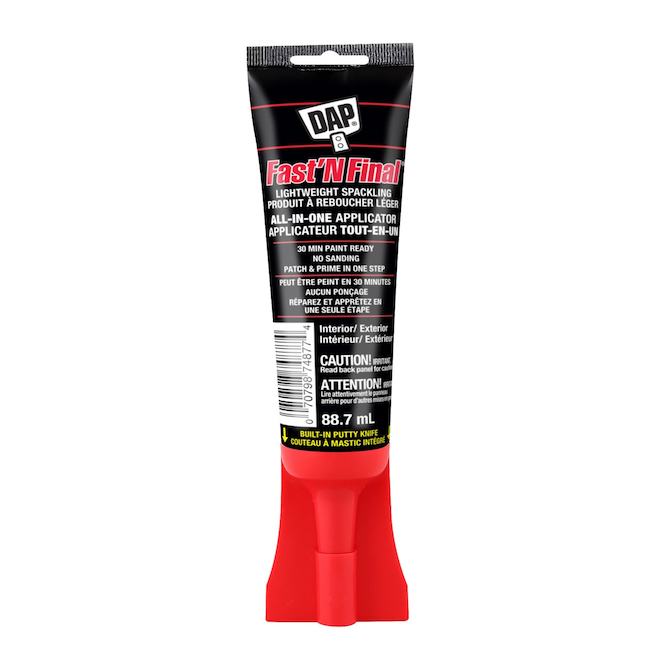 DAP Fast'N Final 88.7-mL Indoor/Outdoor Lightweight Spackling with All-in-One Applicator