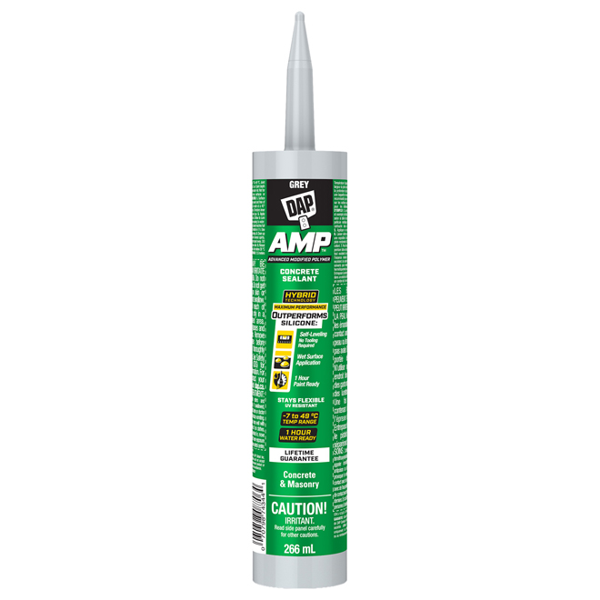 DAP AMP 266-ml Grey Advanced Modified Polymer Sealant for Concrete and Masonry