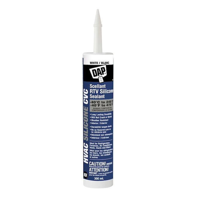 DAP RTV 300-ml White Extreme Temperature Formula Silicone Sealant for Interior/Exterior