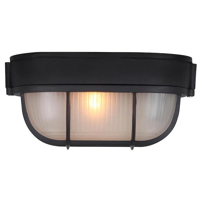 Canarm Marine Black Matte Outdoor Wall Sconce - 8.5-in x 4.25-in - 60W