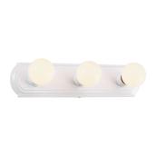 Applique de salle de bain à 3 lumières, blanc