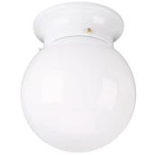 Canarm Swedish Ball Flush-Mount Light with Traditional Style - Opalescent Glass Shade - 60-Watt Bulb (Not Included)