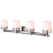 Applique murale Bailee, 4 lumières, nickel brossé