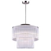 "Jacino" 6-Light Chandelier - 60 W - Brushed Nickel
