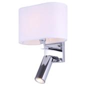 Applique murale à 2 lumières «Berk», 40 W/60 W, chrome
