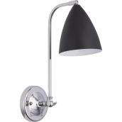 Applique murale «Canon», 40 W, chrome et noir