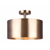 Canarm Lola Semi-Flush Mount Ceiling Light - 3 Lights - Metal - Gold