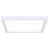 Canarm Square LED Flush Mount Ceiling Light - Metal and Acrylic - 11-in - 15 W - White