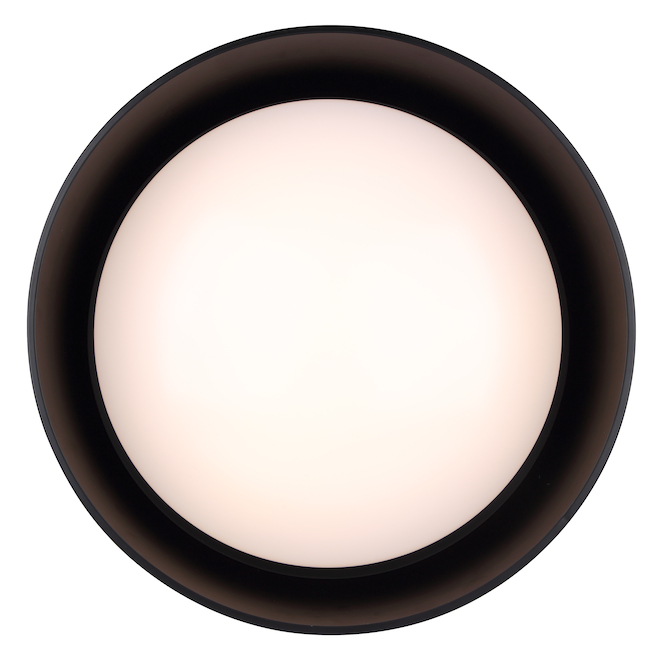 Plafonnier rond Adira par Canarm acrylique noir