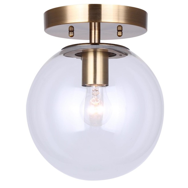 Canarm Camilo Spherical Flush Mount, Flush Mount Ceiling Light Fixture Change Bulb
