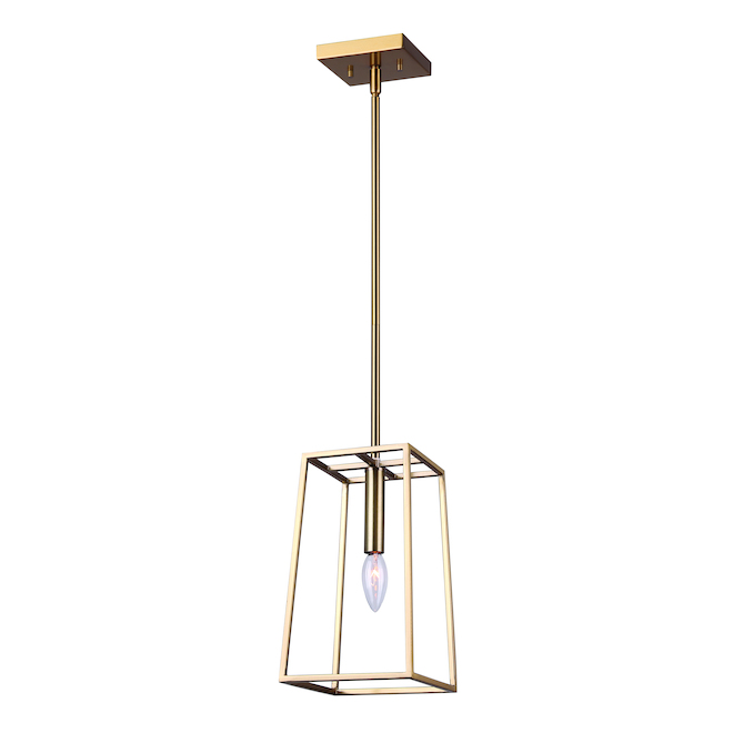 Canarm Coco 1-Light Gold Geometric Pendant Light