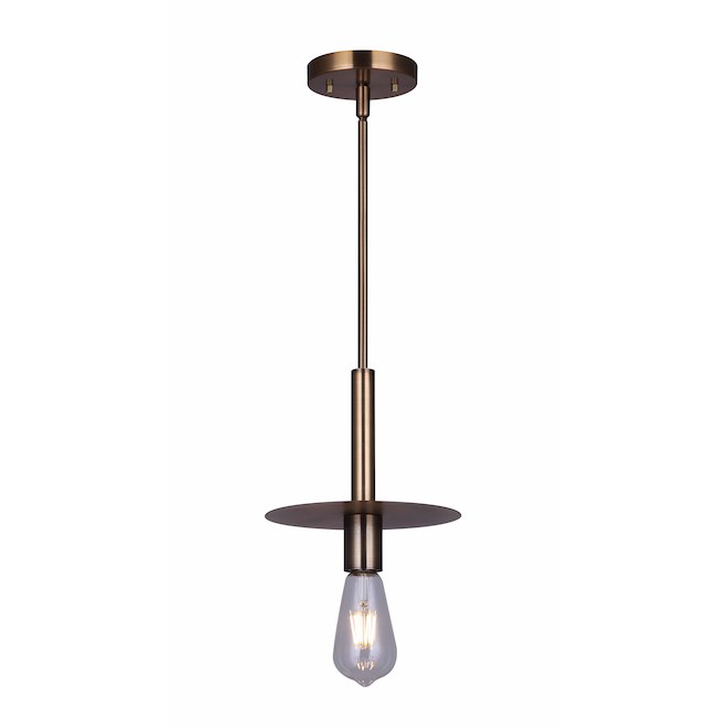 Canarm Viggo Gold Contemporary Disk Shade Pendant Light