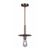 Canarm Viggo Gold Contemporary Disk Shade Pendant Light