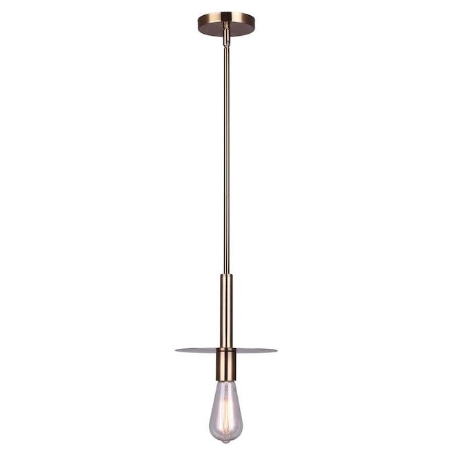 Canarm Viggo Gold Contemporary Disk Shade Pendant Light