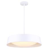 Canarm Adira 1-Light White Contemporary Integrated LED Pendant Light