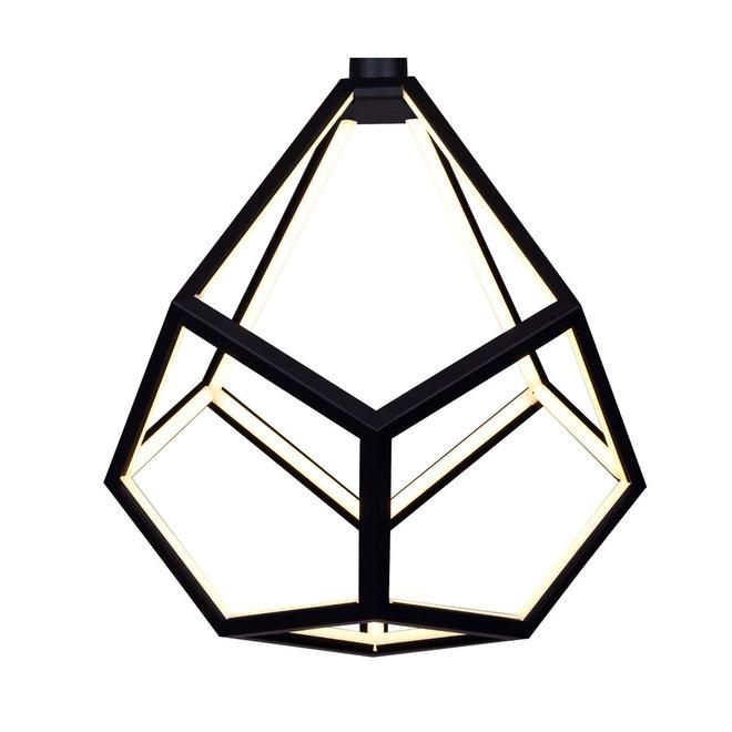 Canarm Viero Black Contemporary Abstract Integrated LED Pendant Light