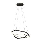 Canarm Capri 1-Light Matte Black Modern Abstract Integrated LED Chandelier